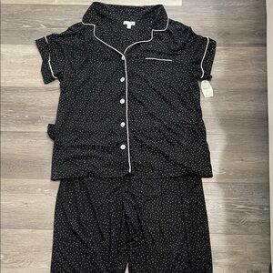 Secret Treasures Black and White womens  Pajama Set